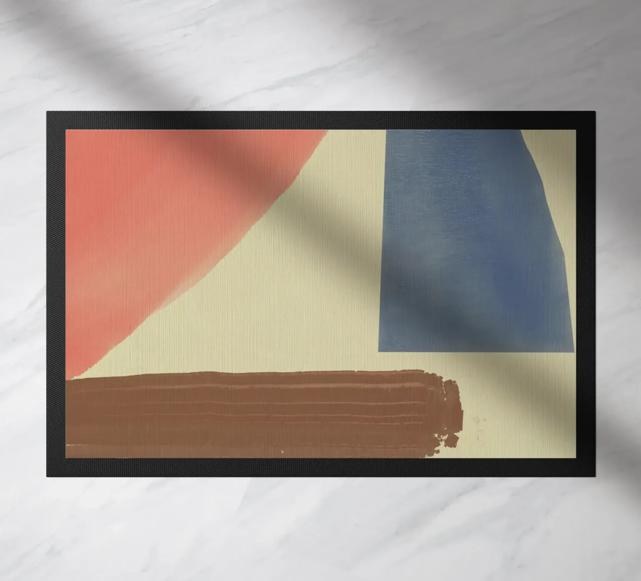 Pittura a olio geometrica zerbino da Little Dean