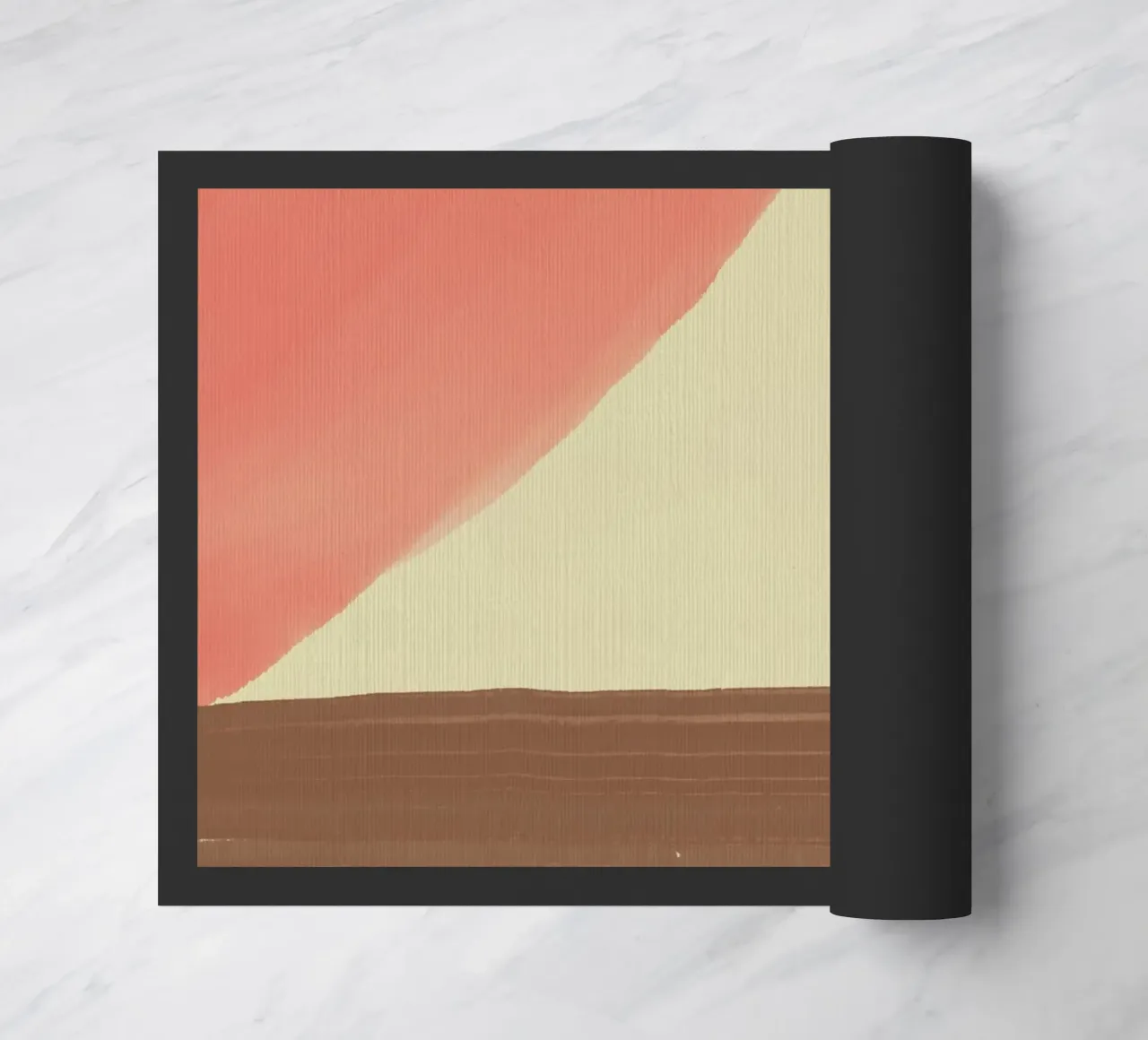 Pittura a olio geometrica zerbino da Little Dean