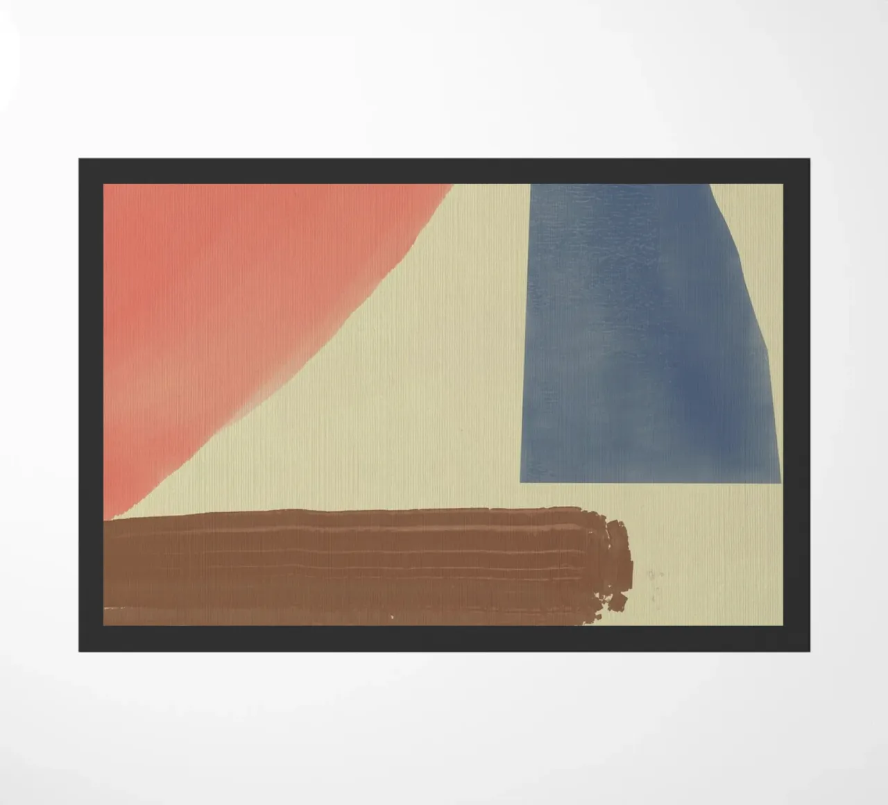 Pittura a olio geometrica zerbino da Little Dean