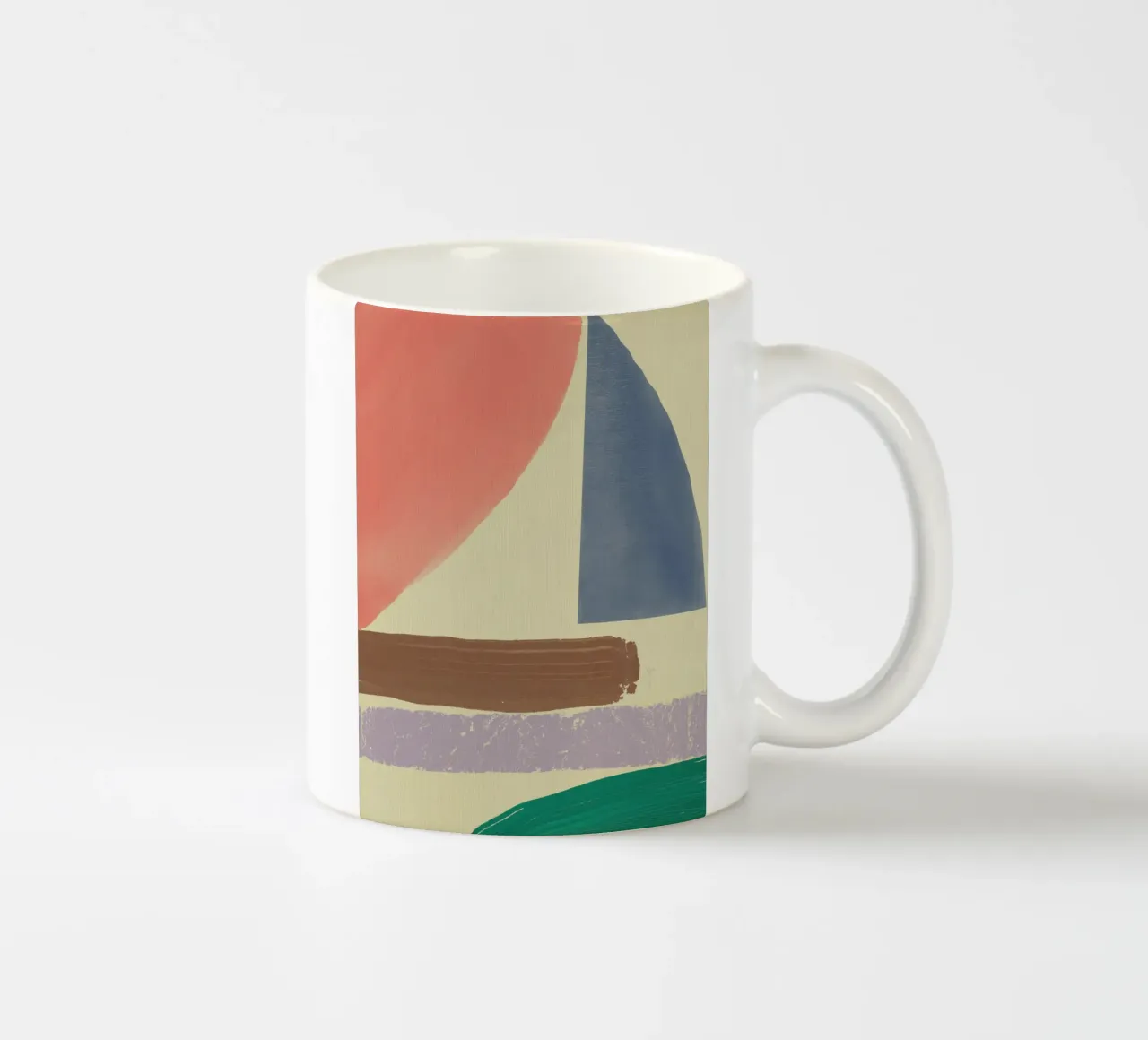 Pittura a olio geometrica tazza in ceramica da Little Dean