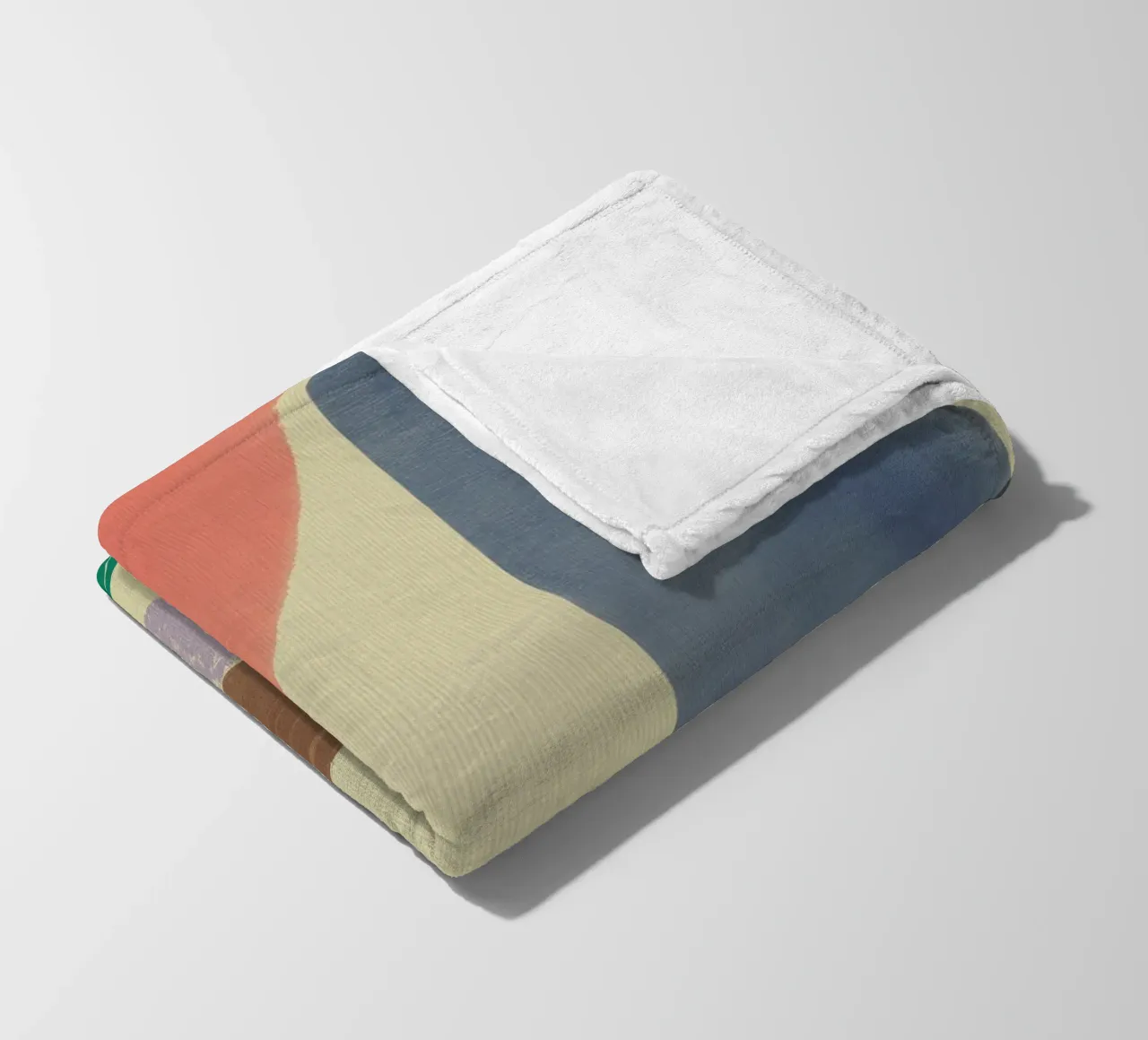 Pittura a olio geometrica coperta in pile da Little Dean