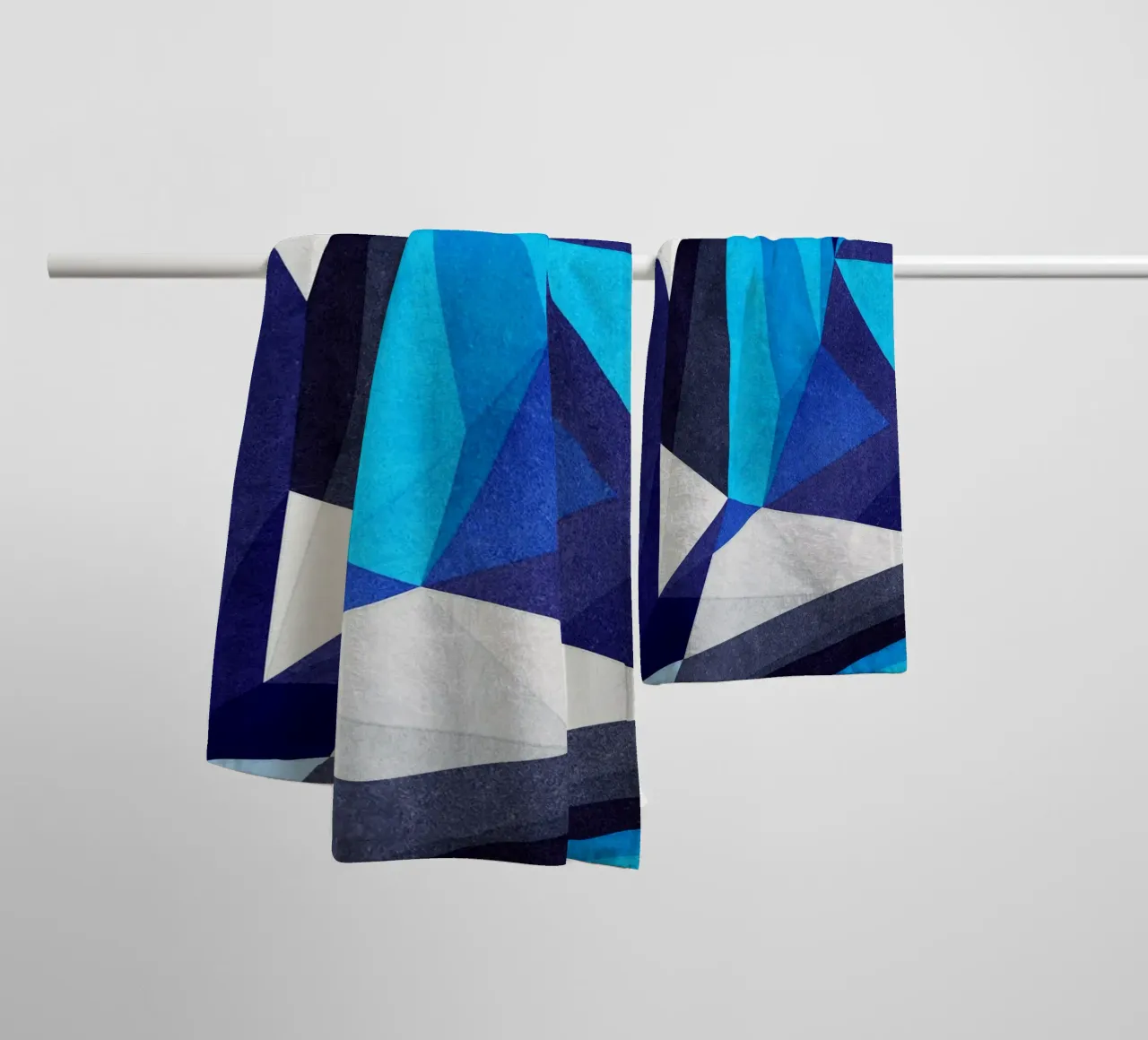 Il blu asciugamano da bagno da lovely lines