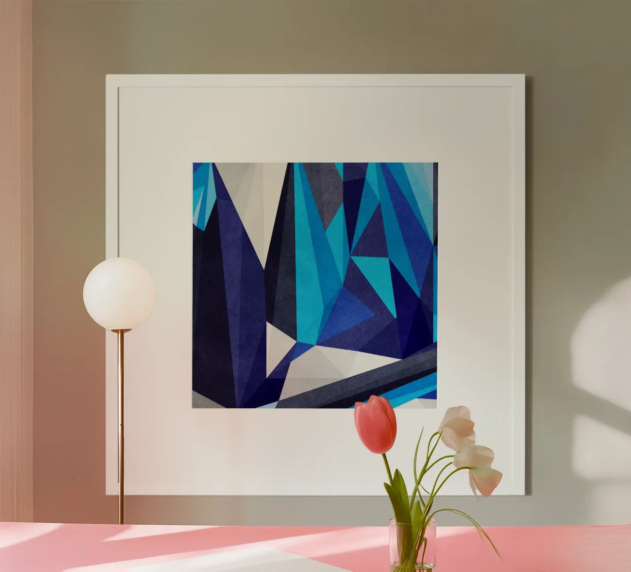 Il blu poster da Abstract 888