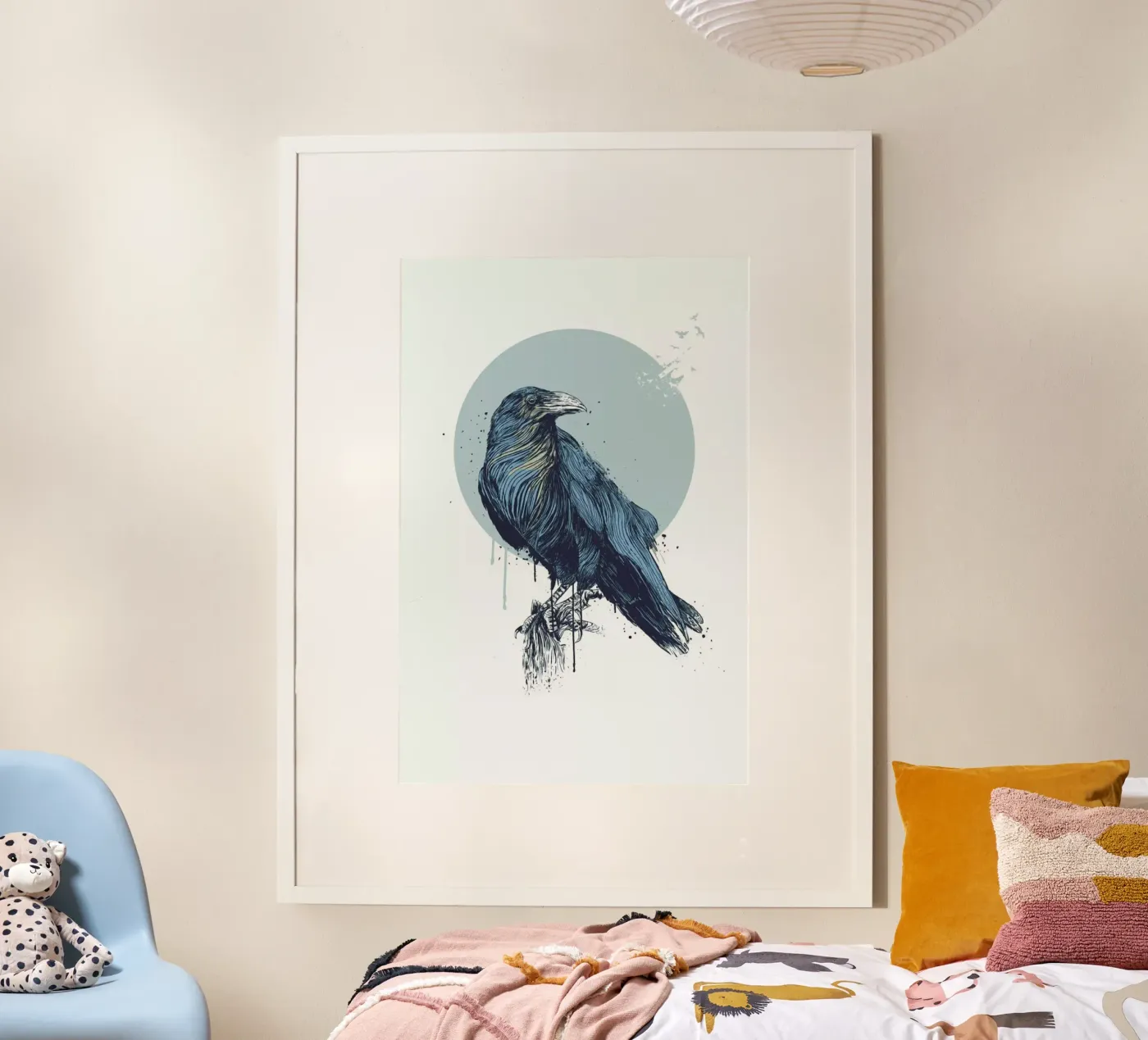 Blue Crow poster by Balazs Solti