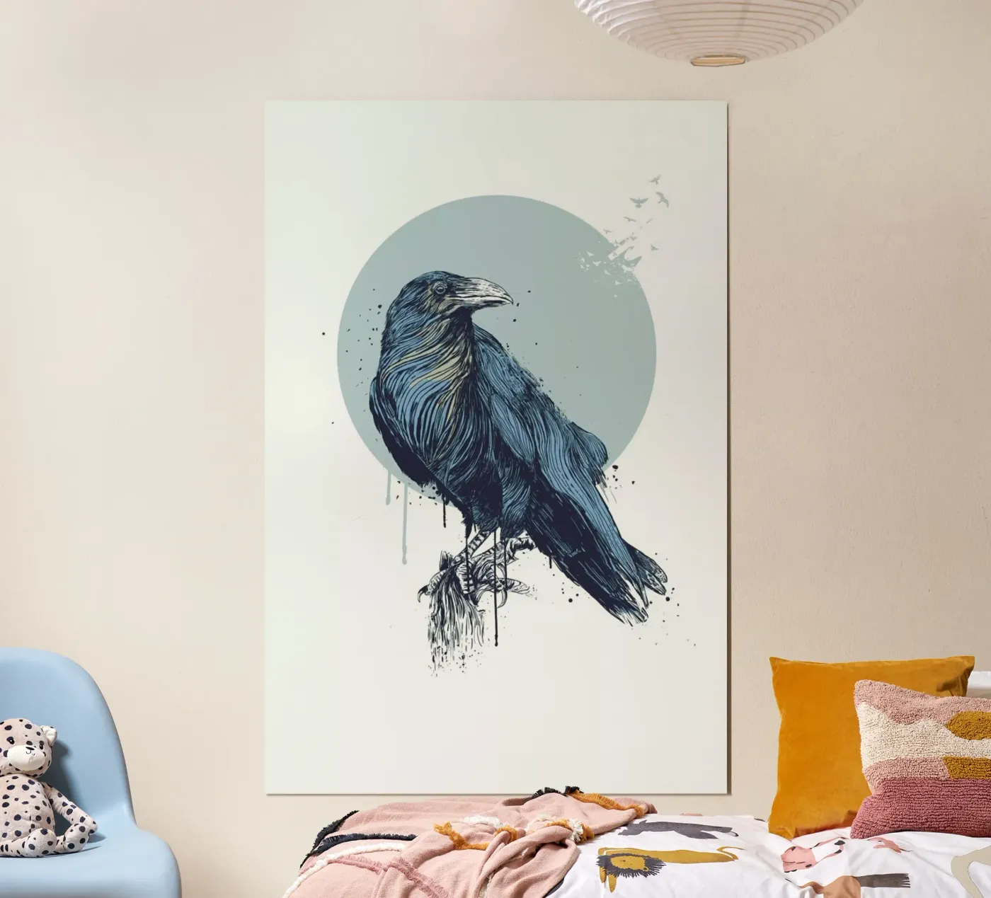 Blue Crow poster by Balazs Solti