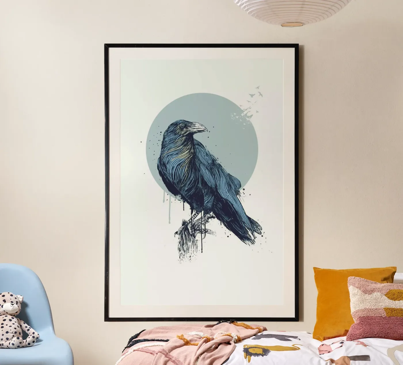 Blue Crow poster by Balazs Solti