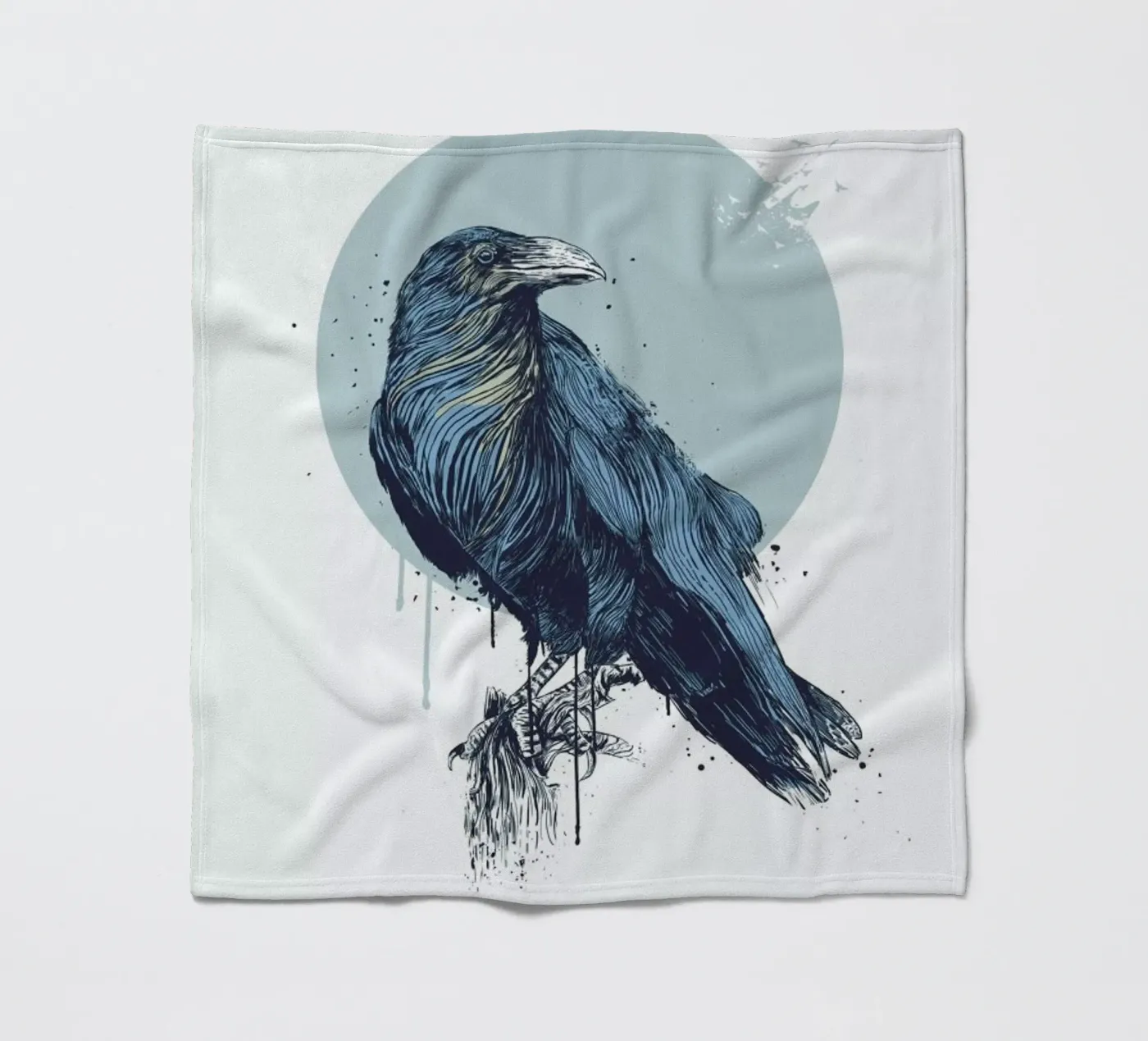 Blue Crow fleecedeken van Balazs Solti