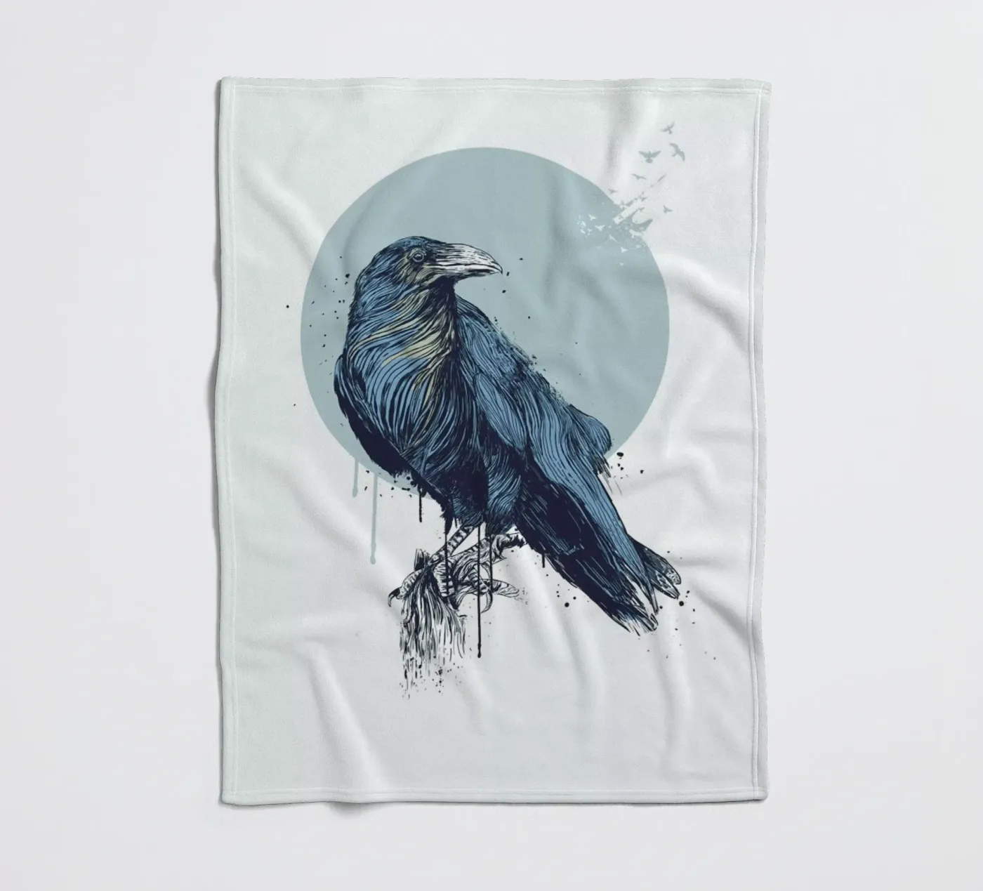 Blue Crow fleecedeken van Balazs Solti