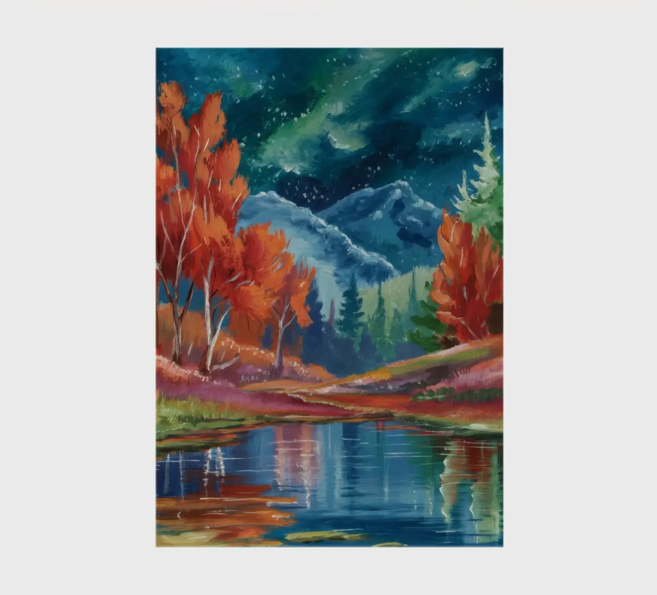 Starlit Forest Pool notebook by Solestice Strokes