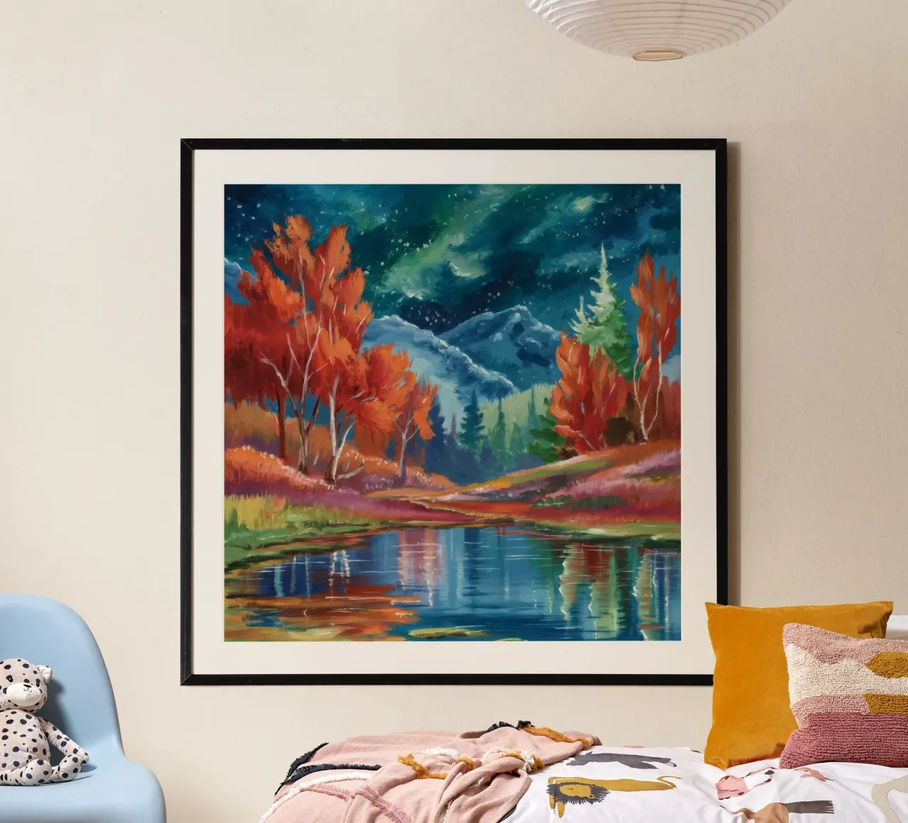 Sternenhimmel Wald Pool Poster von Solestice Strokes