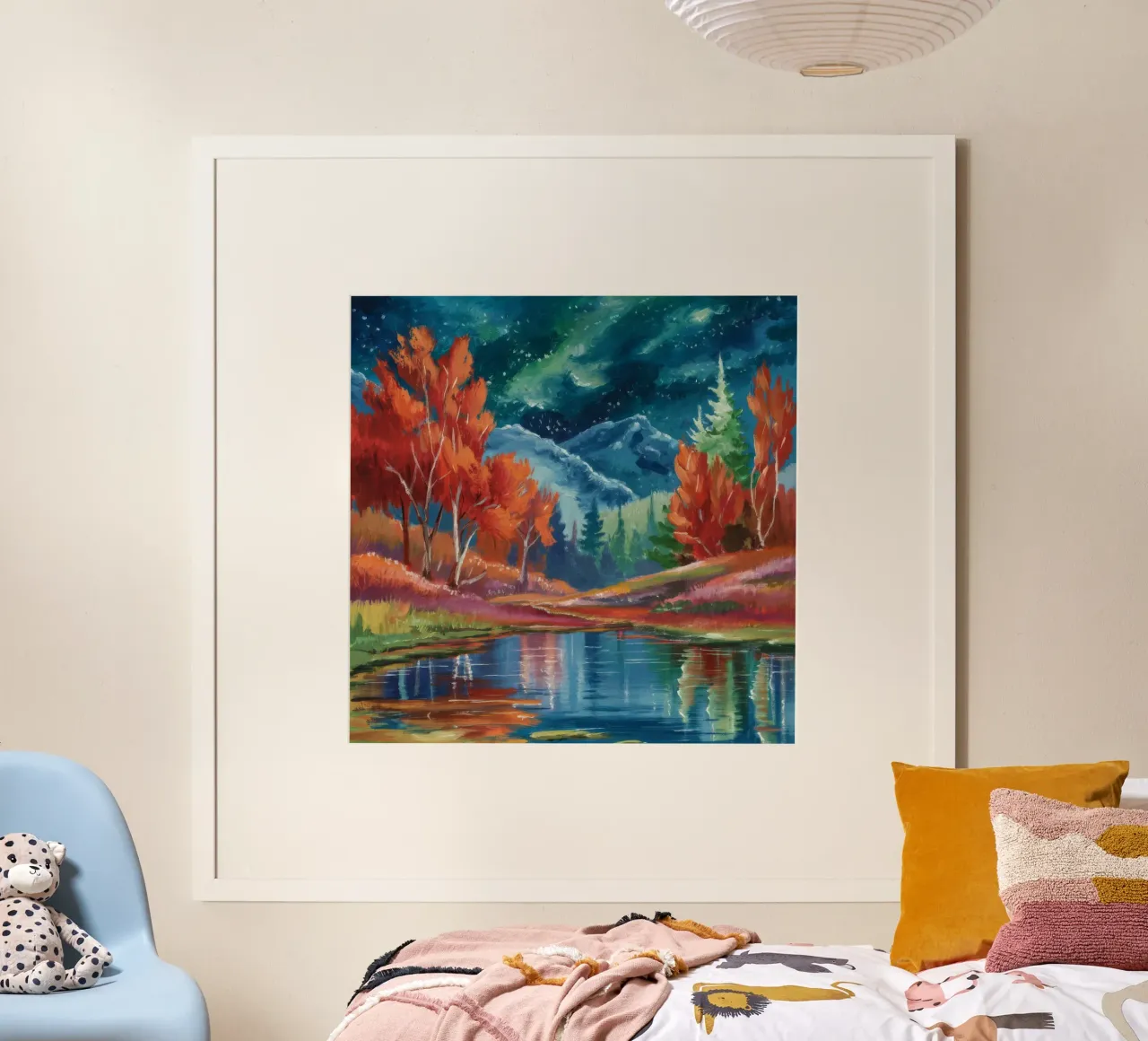 Sternenhimmel Wald Pool Poster von Solestice Strokes