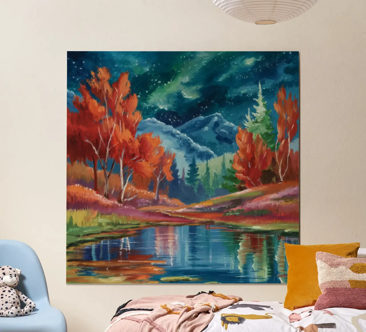 Sternenhimmel Wald Pool Poster von Solestice Strokes