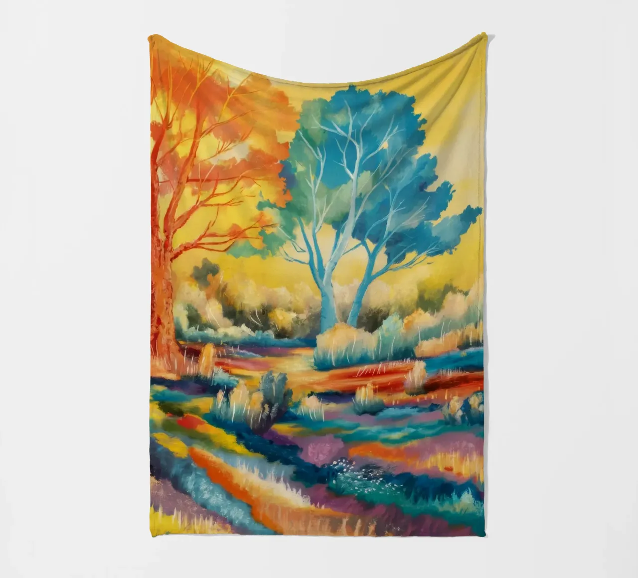 Campi di sinfonia di colori coperta in pile da Solestice Strokes