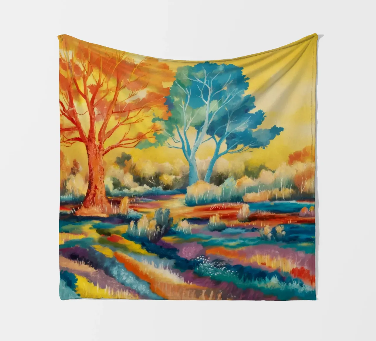 Campi di sinfonia di colori coperta in pile da Solestice Strokes