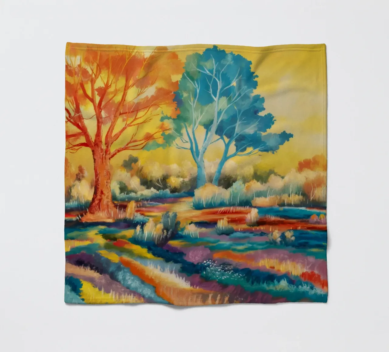Campi di sinfonia di colori coperta in pile da Solestice Strokes