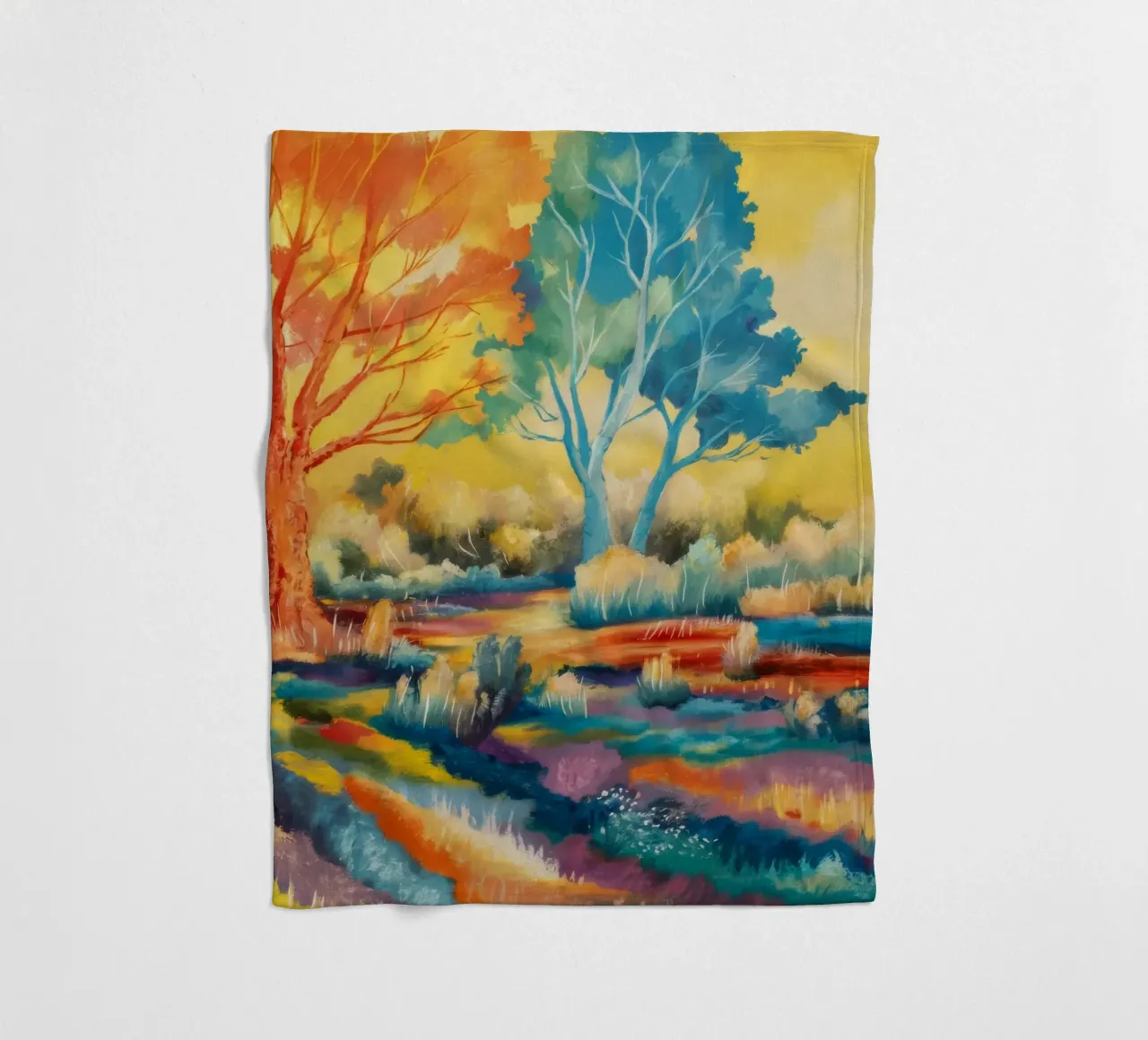 Campi di sinfonia di colori coperta in pile da Solestice Strokes