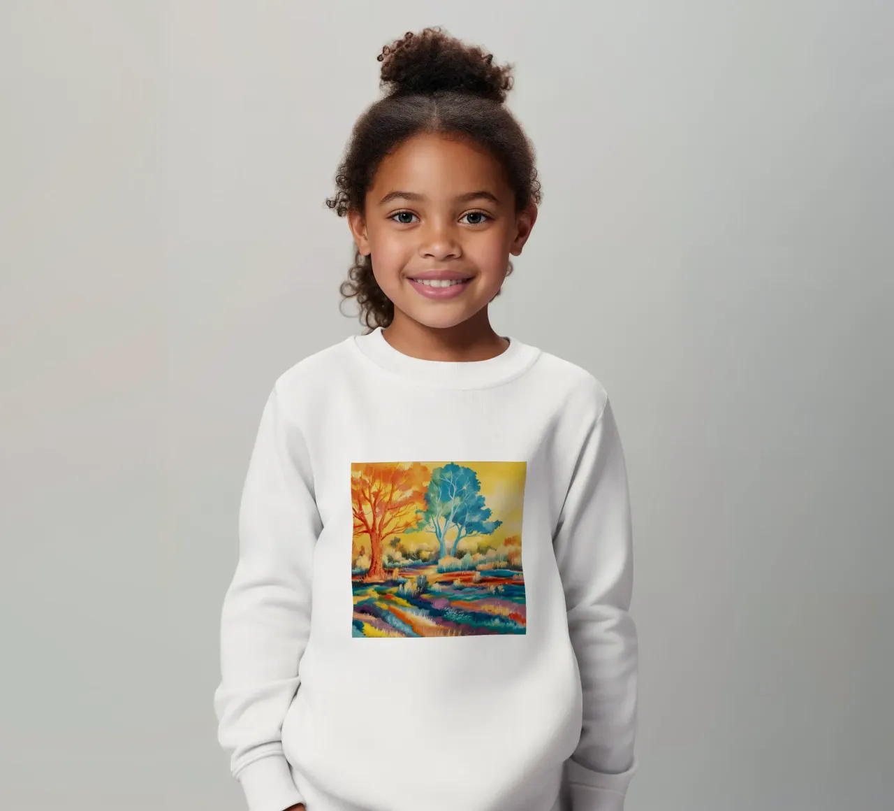 Campi di sinfonia di colori felpa bambino da Solestice Strokes