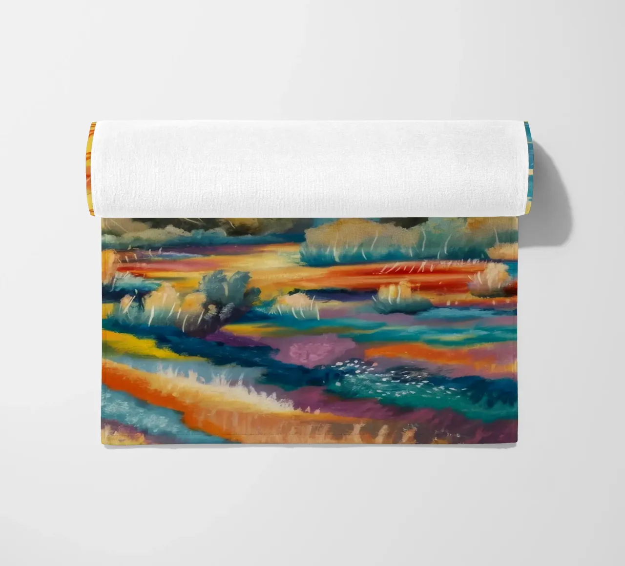 Campi di sinfonia di colori telo mare da Solestice Strokes