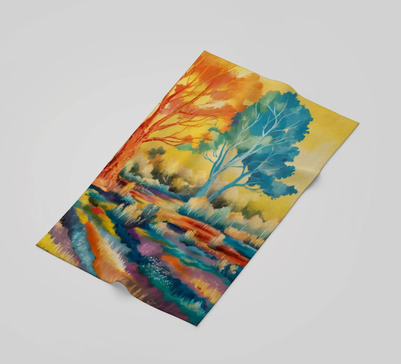 Campi di sinfonia di colori telo mare da Solestice Strokes