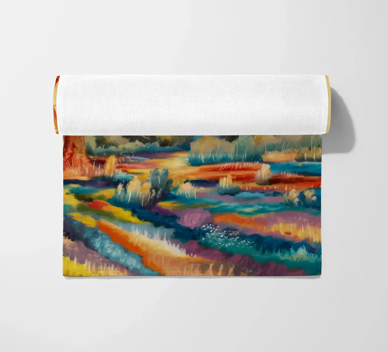 Campi di sinfonia di colori telo mare da Solestice Strokes