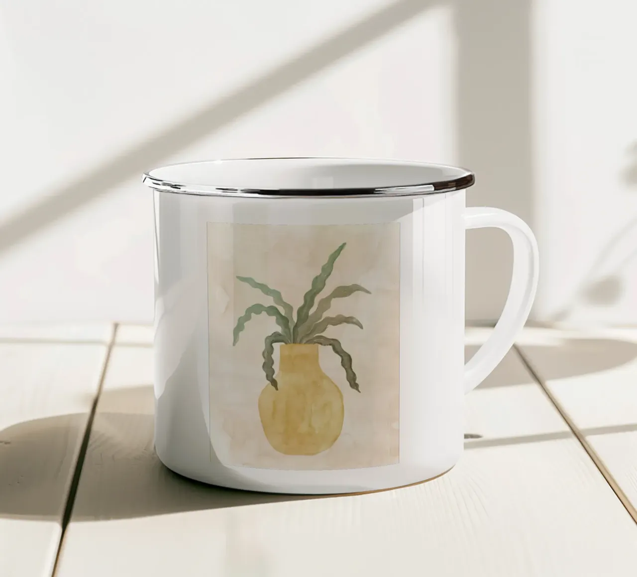 Le piante nº 3 tazza in smalto da NouveauPrints