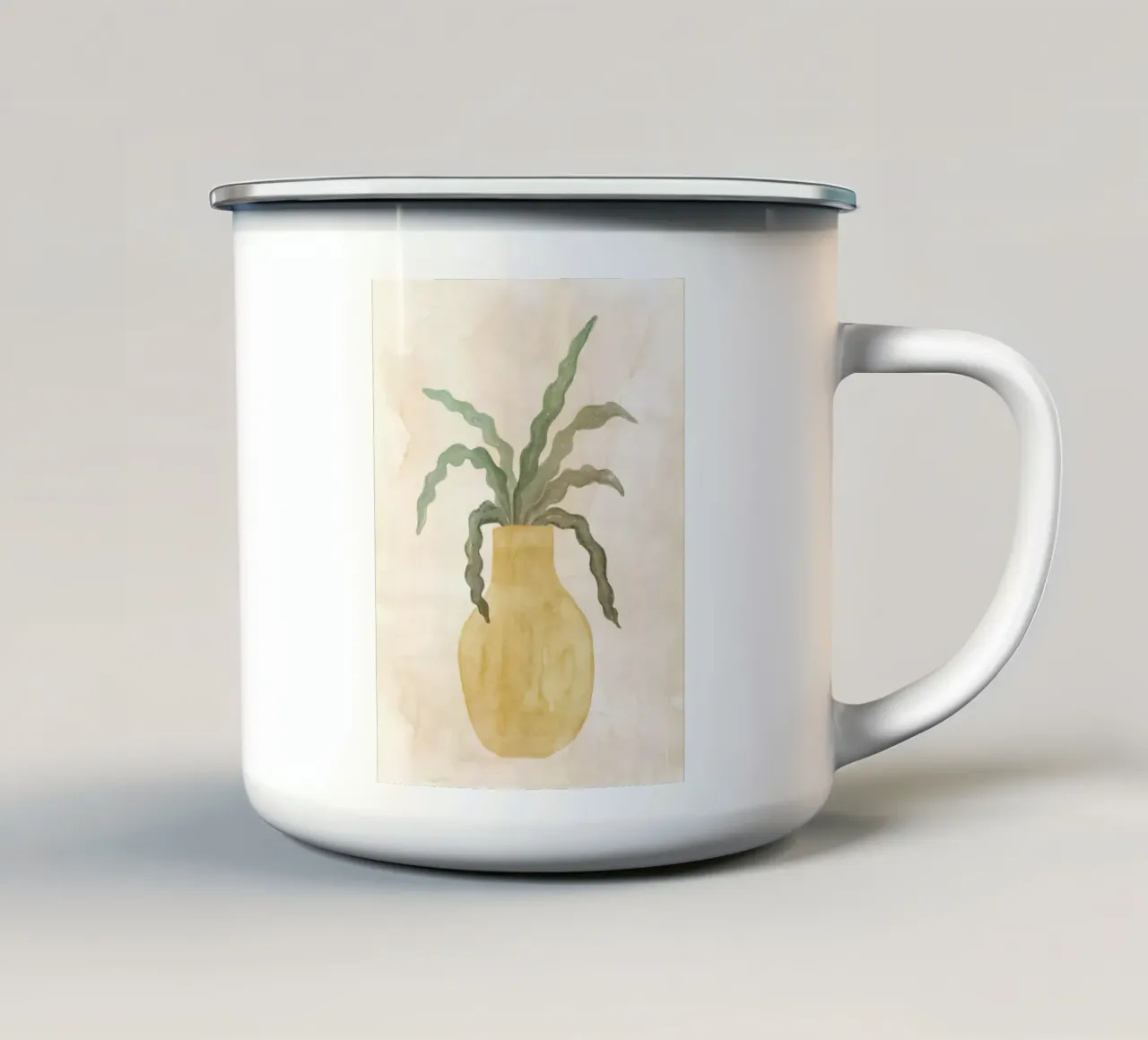 Le piante nº 3 tazza in smalto da NouveauPrints