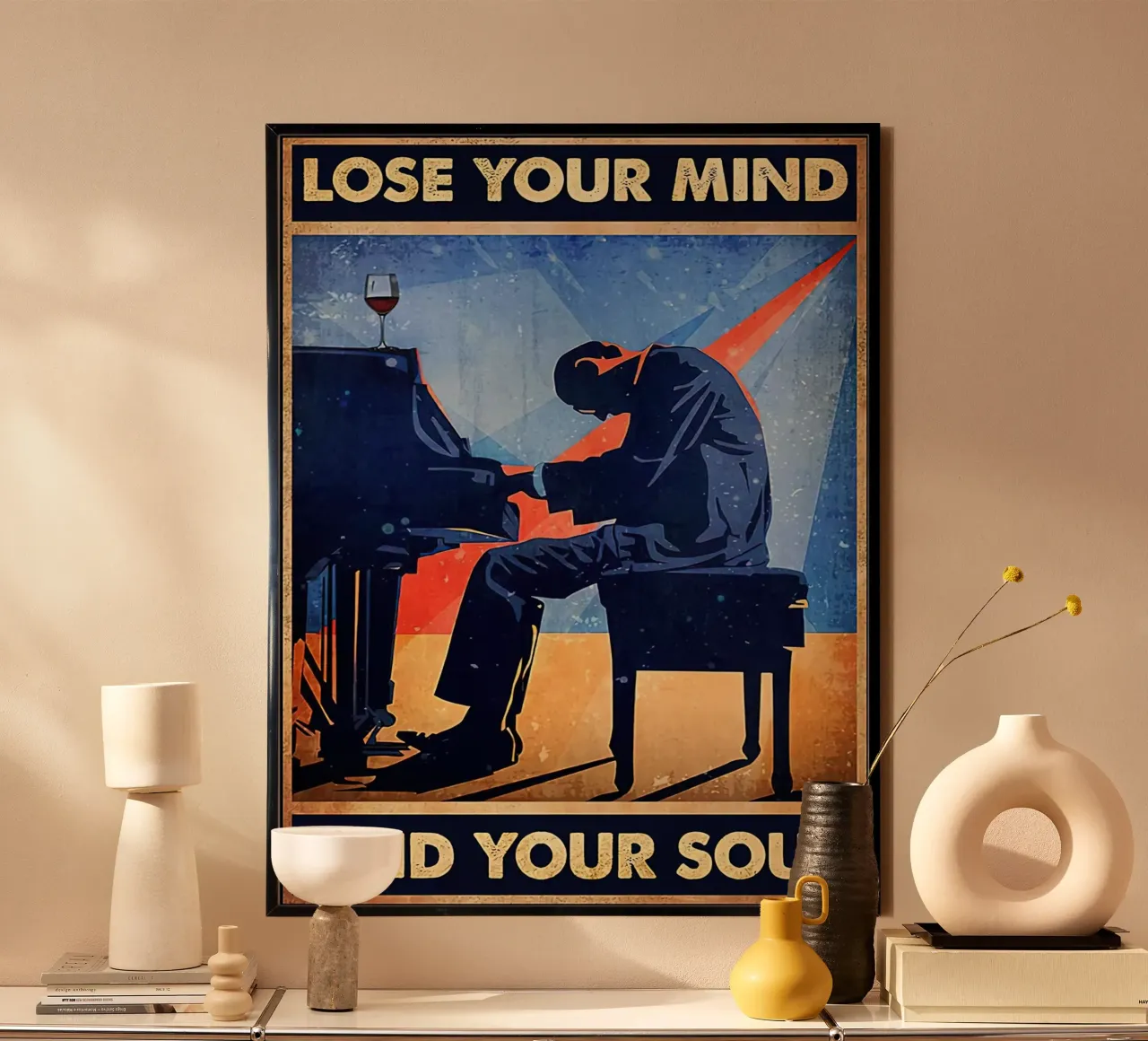 Piano Man, Perdi la tua mente trova la tua anima poster da Aaronshop