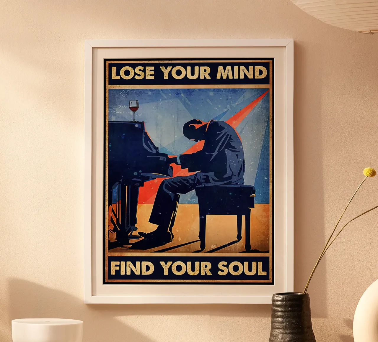 Piano Man, Perdi la tua mente trova la tua anima poster da Aaronshop
