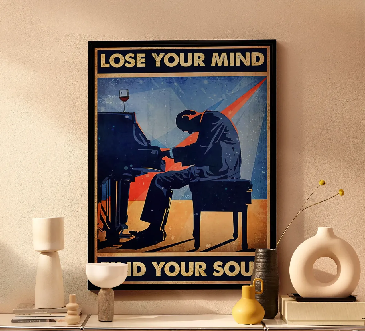 Piano Man, Perdi la tua mente trova la tua anima poster da Aaronshop