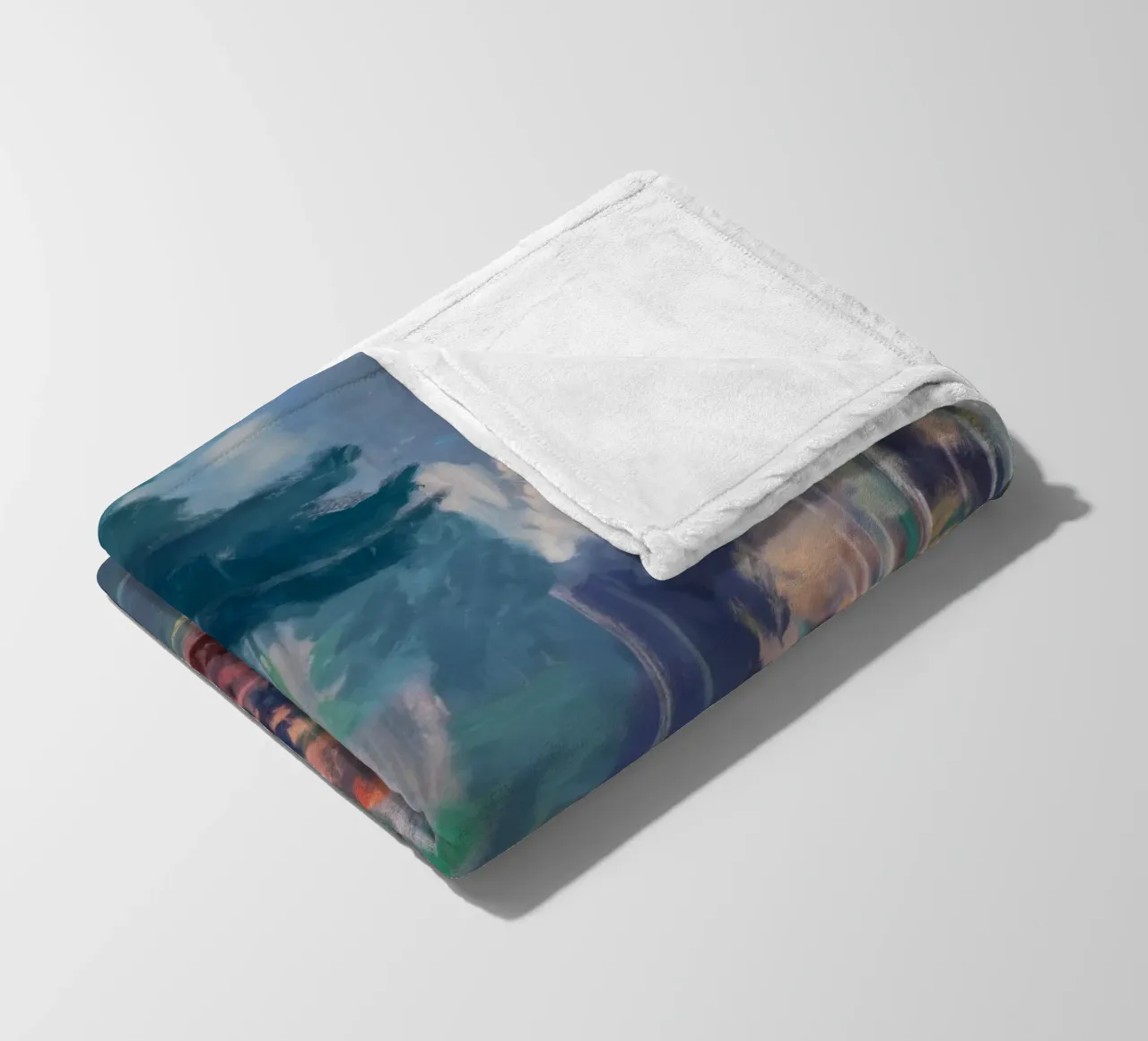 Sentiero oltre i pini coperta in pile da Solestice Strokes