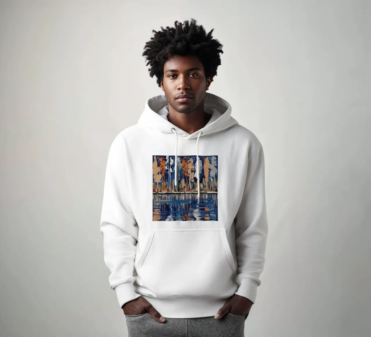 Riflessi di betulla felpa con cappuccio da Solestice Strokes