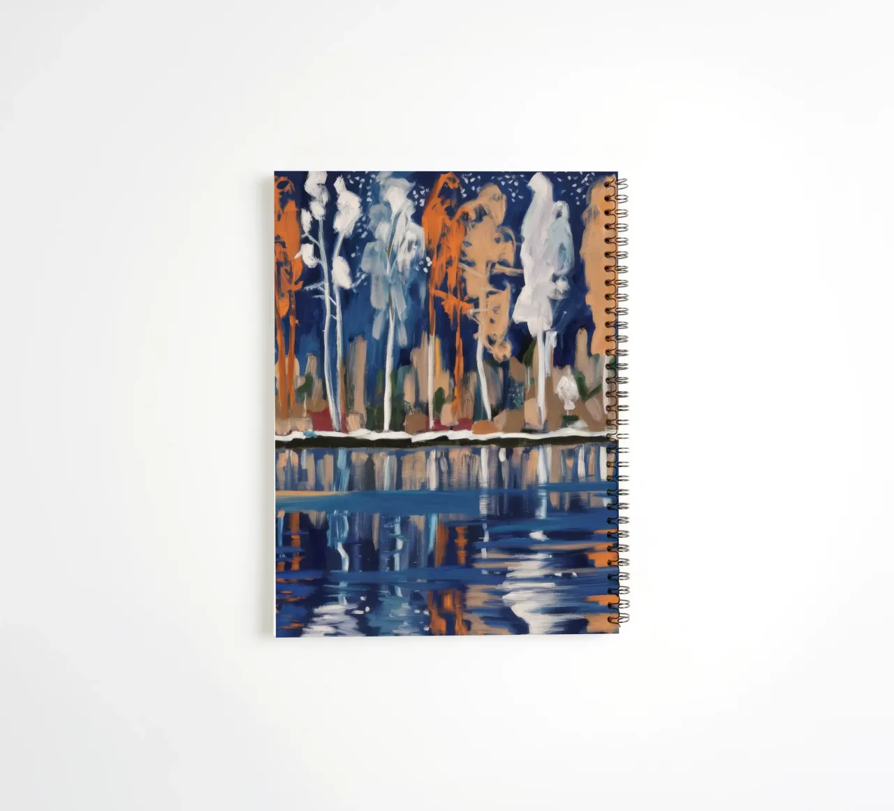 Reflections In Birch spiral notebook by Solestice Strokes