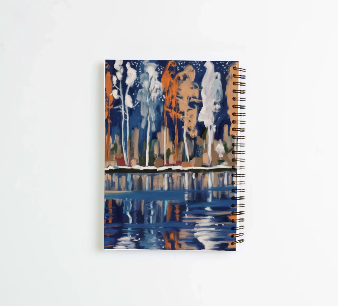 Reflections In Birch spiral notebook by Solestice Strokes