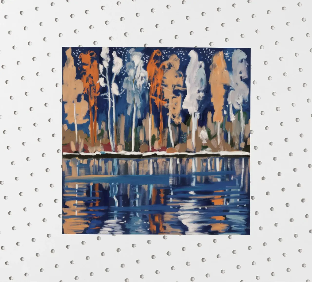 Reflexionen in Birke Sticker von Solestice Strokes