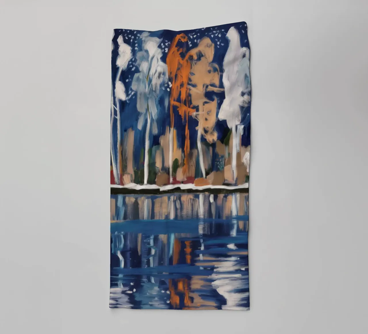 Reflections In Birch towel by Solestice Strokes