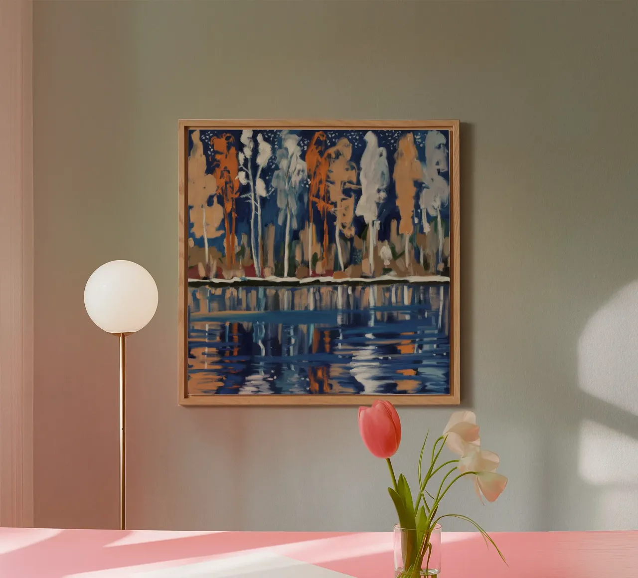 Riflessi di betulla alluminio dibond da Solestice Strokes