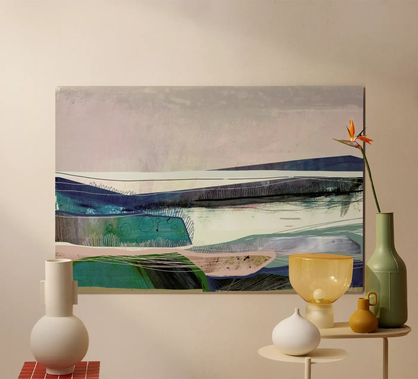 Bay poster van Dan Hobday