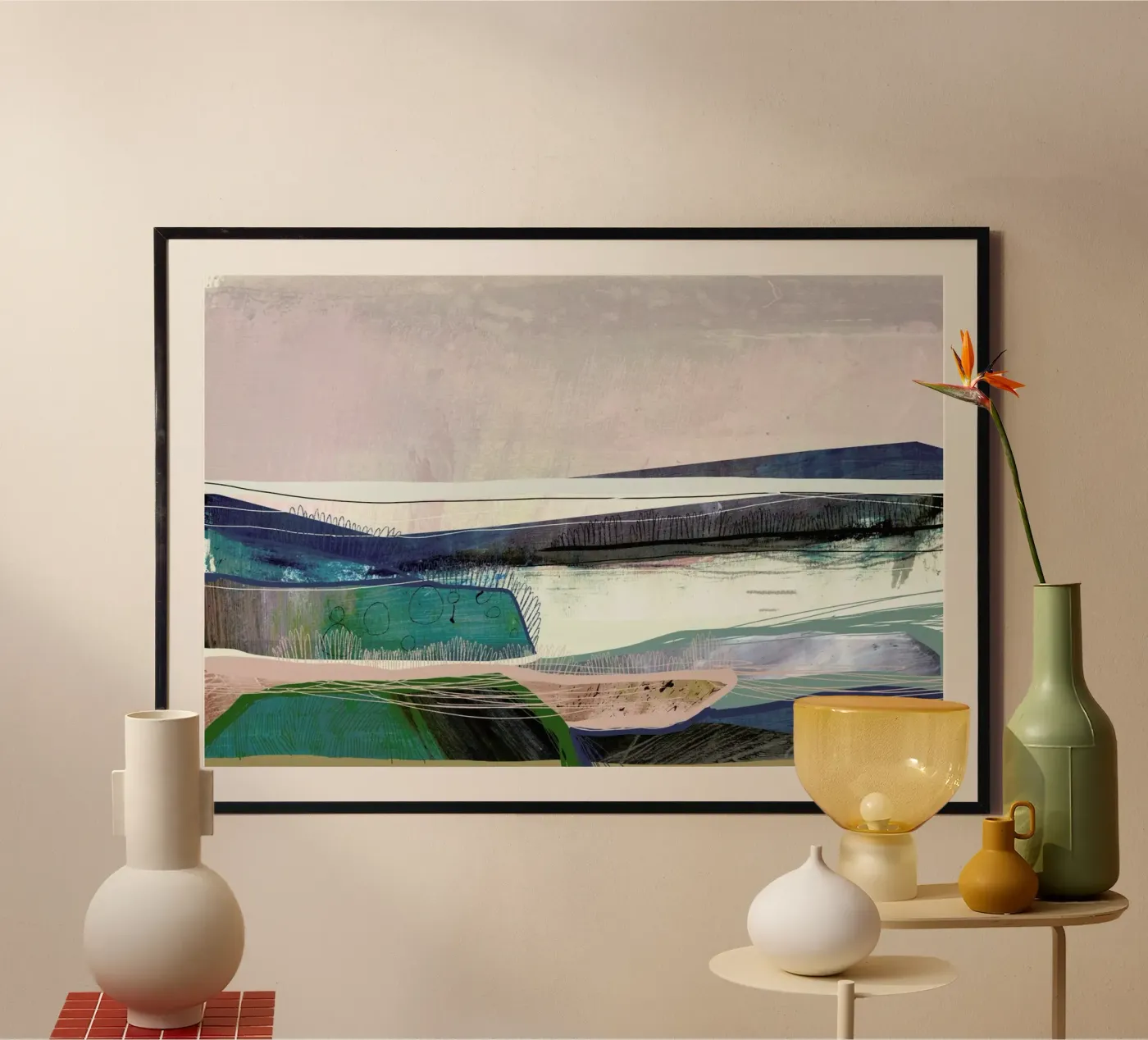 Bay poster van Dan Hobday