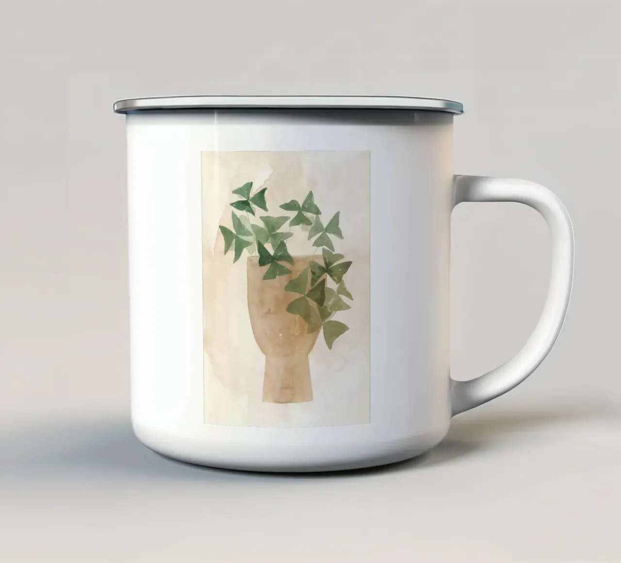 Le piante nº 4 tazza in smalto da NouveauPrints