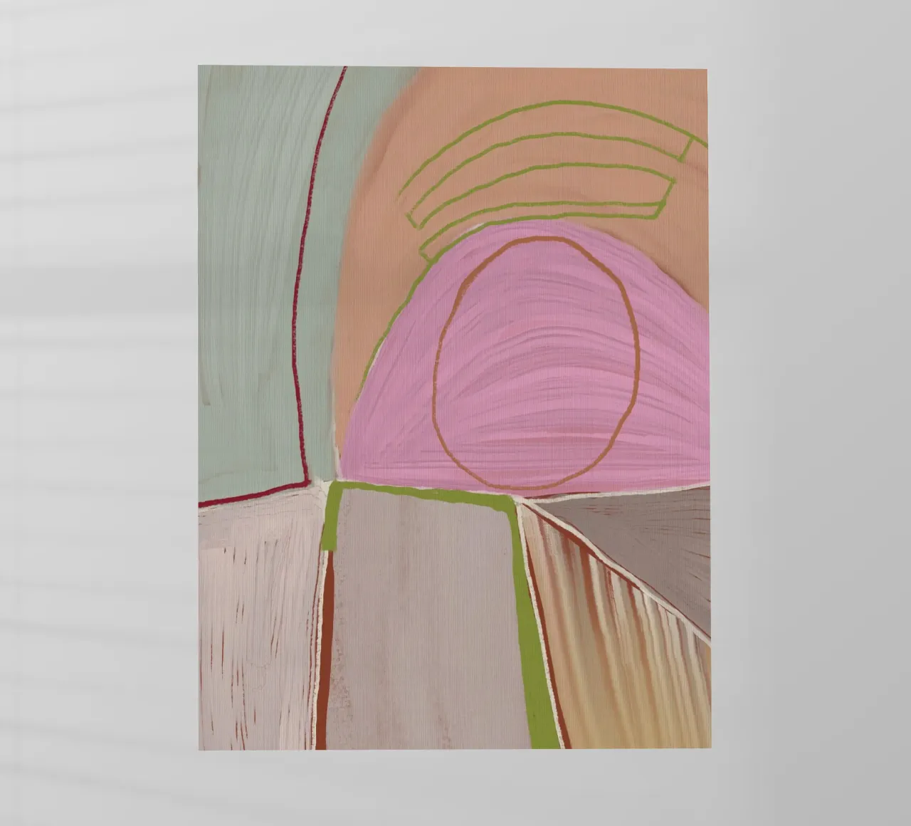 Groot abstract olieverfschilderij xv backlit folie van Little Dean