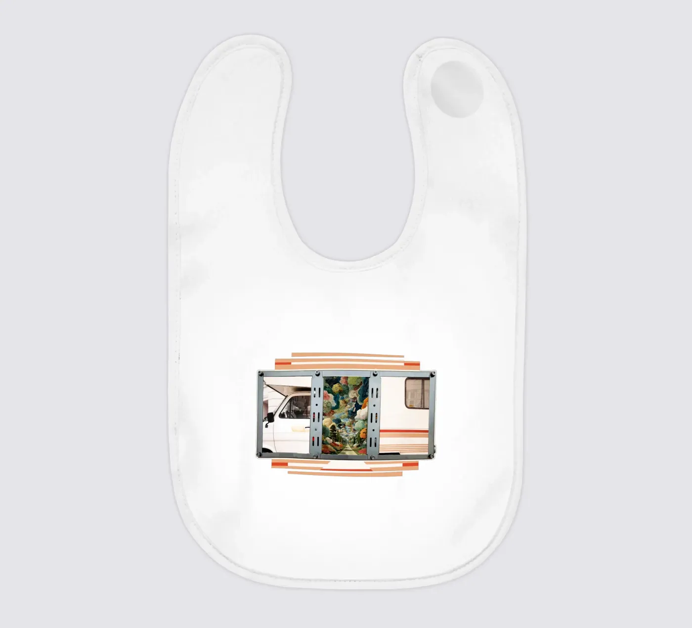 Campervan baby bib by fortrart