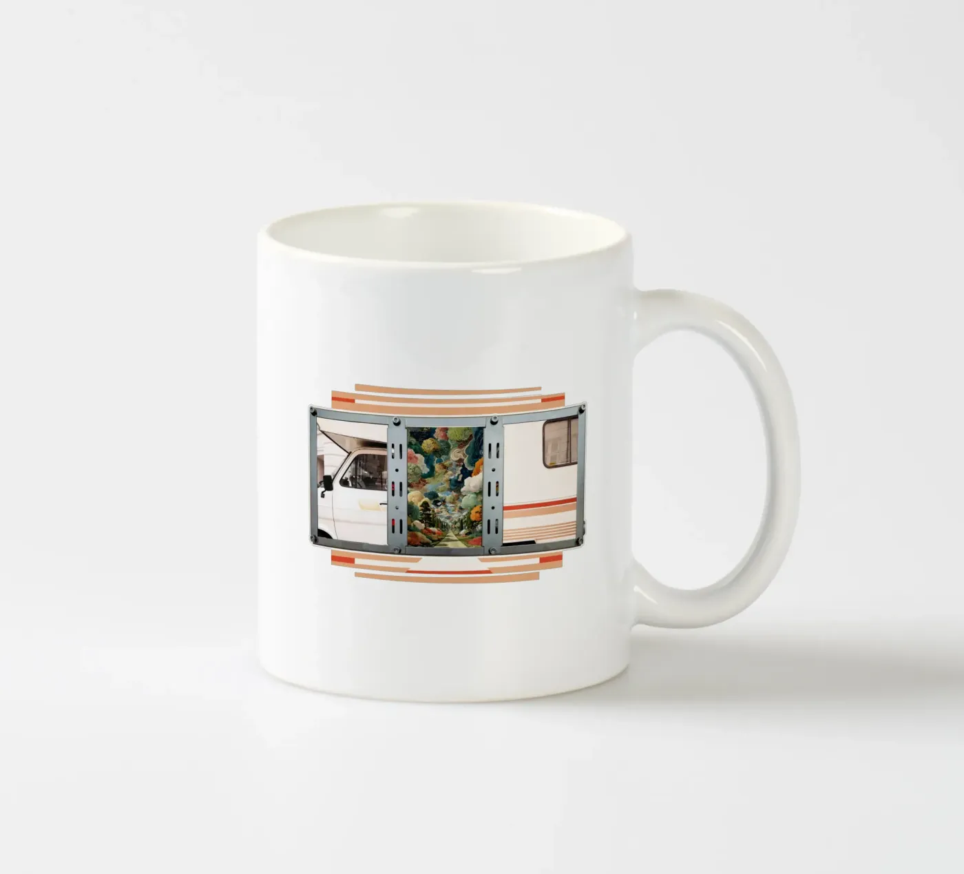 Campervan ceramic mug by fortrart