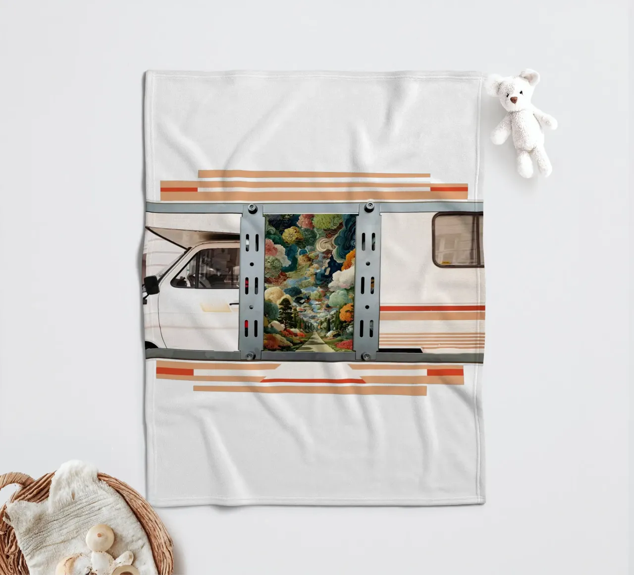Campervan coperta in pile da fortrart