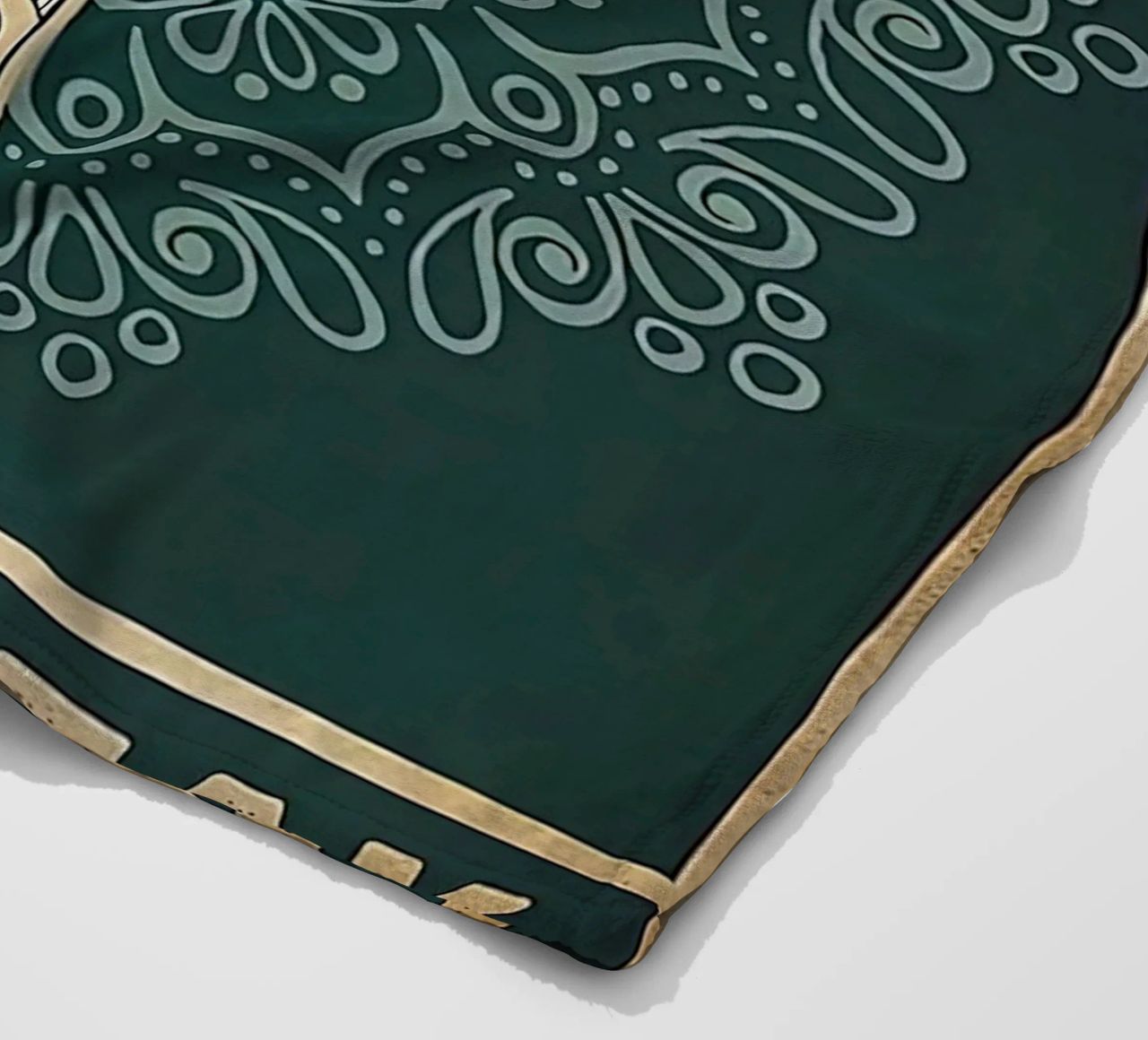 Retro Teal I Bend So I Don T Break Yoga Vertical fleece blanket by Aaronshop