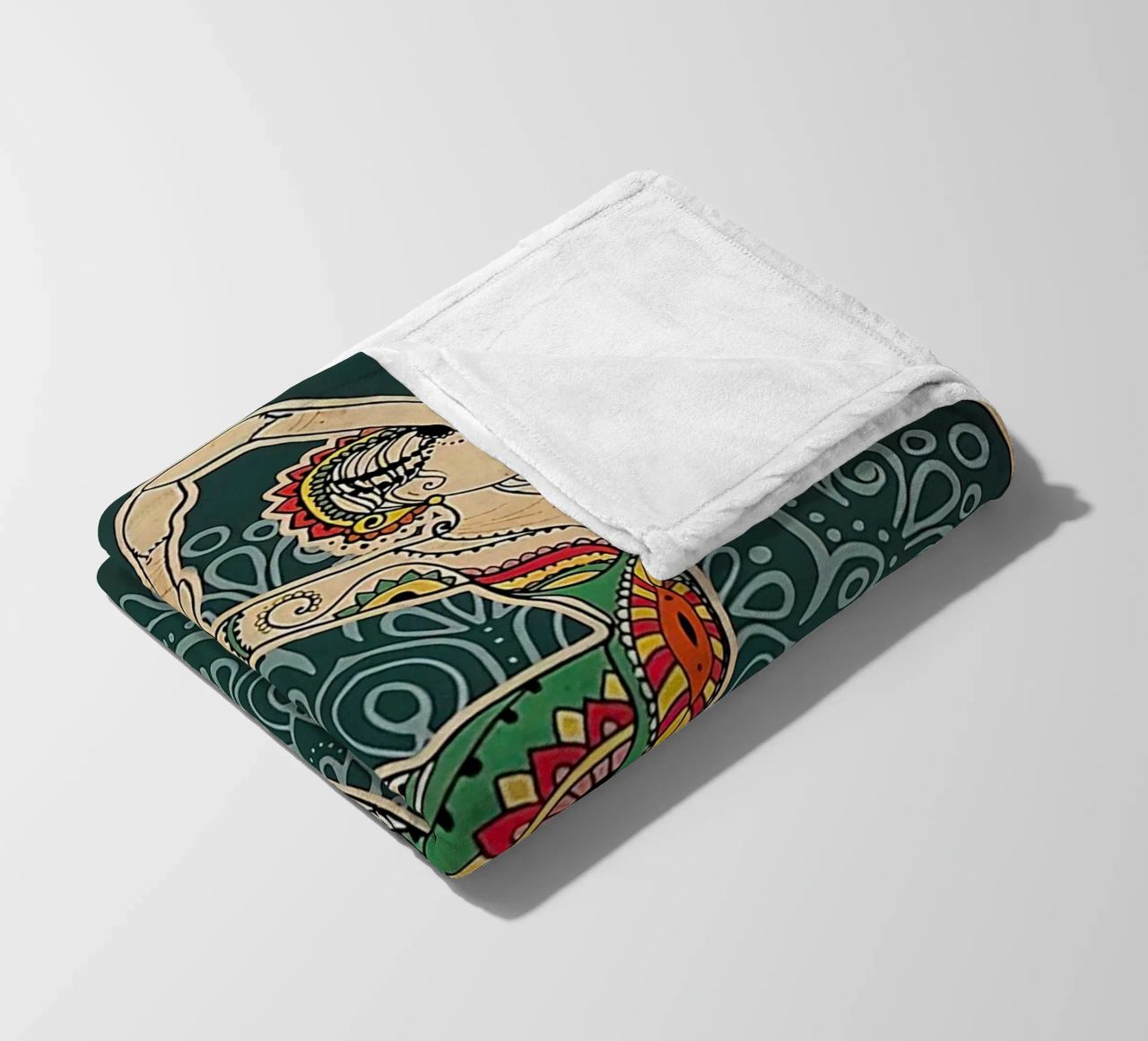 Retro Teal I Bend So I Don T Break Yoga Vertical fleece blanket by Aaronshop