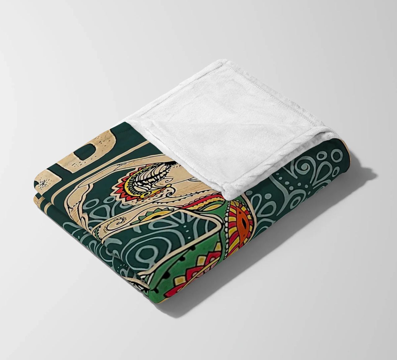 Retro Teal I Bend So I Don T Break Yoga Vertical fleece blanket by Aaronshop