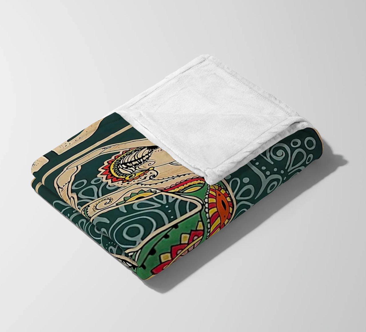 Retro Teal I Bend So I Don T Break Yoga Vertical fleece blanket by Aaronshop
