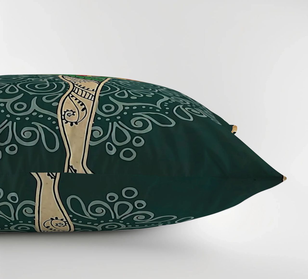 Retro Teal I Bend So I Don T Break Yoga Vertical decorative cushion by Aaronshop