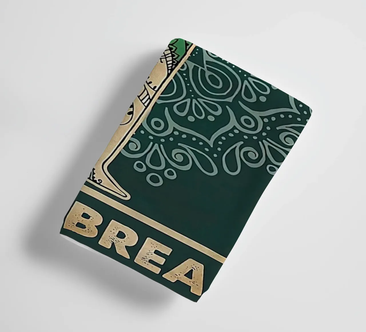 Retro Teal I Bend So I Don T Break Yoga Verticale asciugamano da bagno da Aaronshop