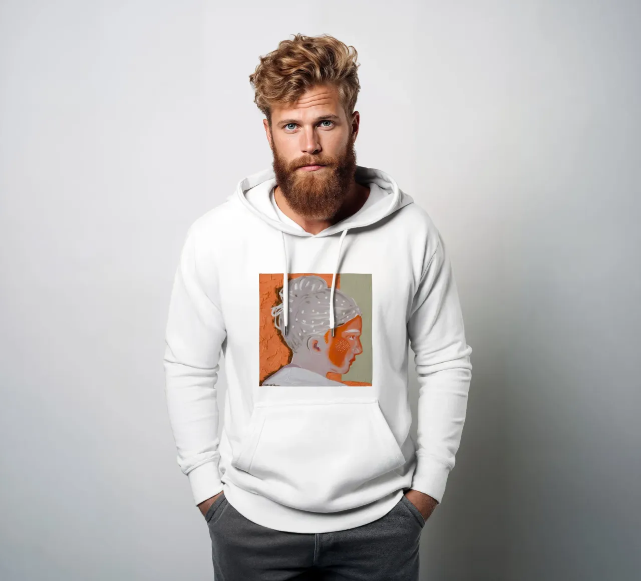 Sguardo dipinto all'interno felpa con cappuccio da Solestice Strokes